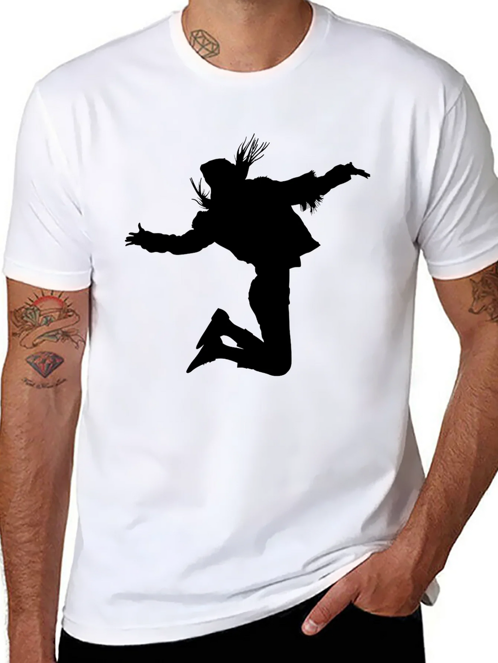Silhouette Jump T-Shirt - Black product image 6