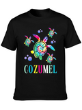 Cozumel Tie-Dye Turtle Graphic Tee product image 1