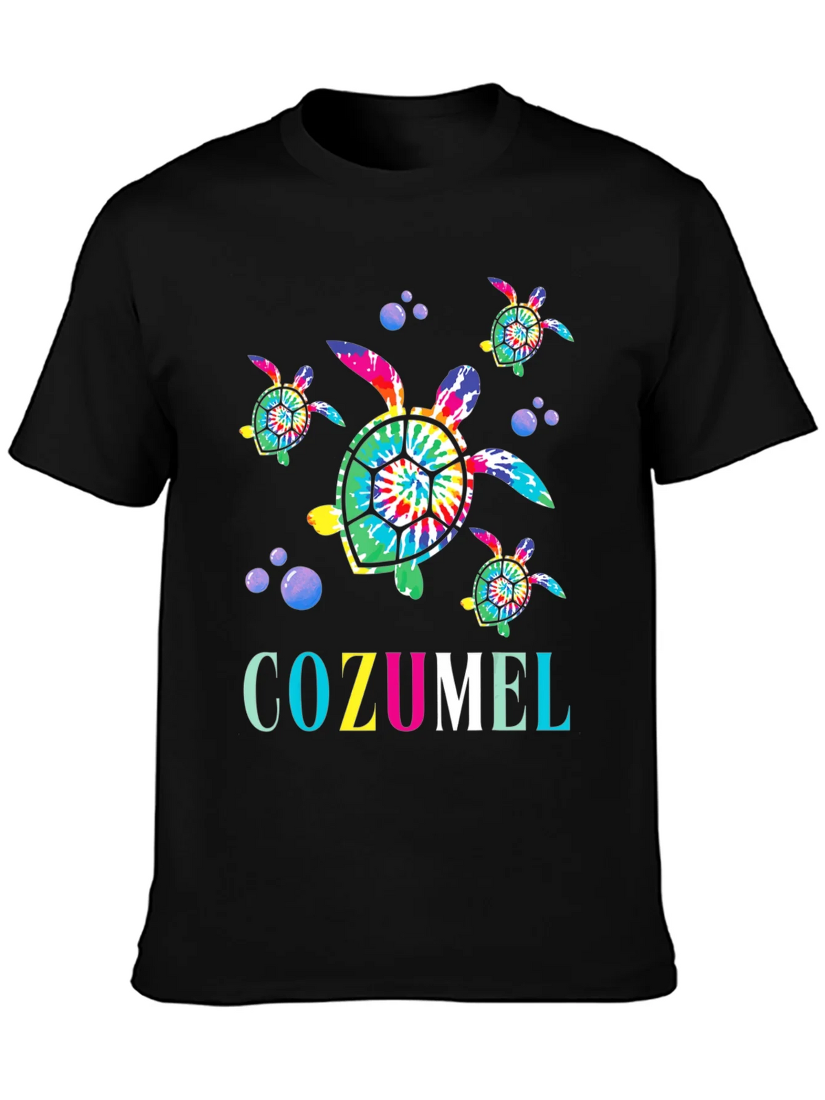 Cozumel Tie-Dye Turtle Graphic Tee product image 1