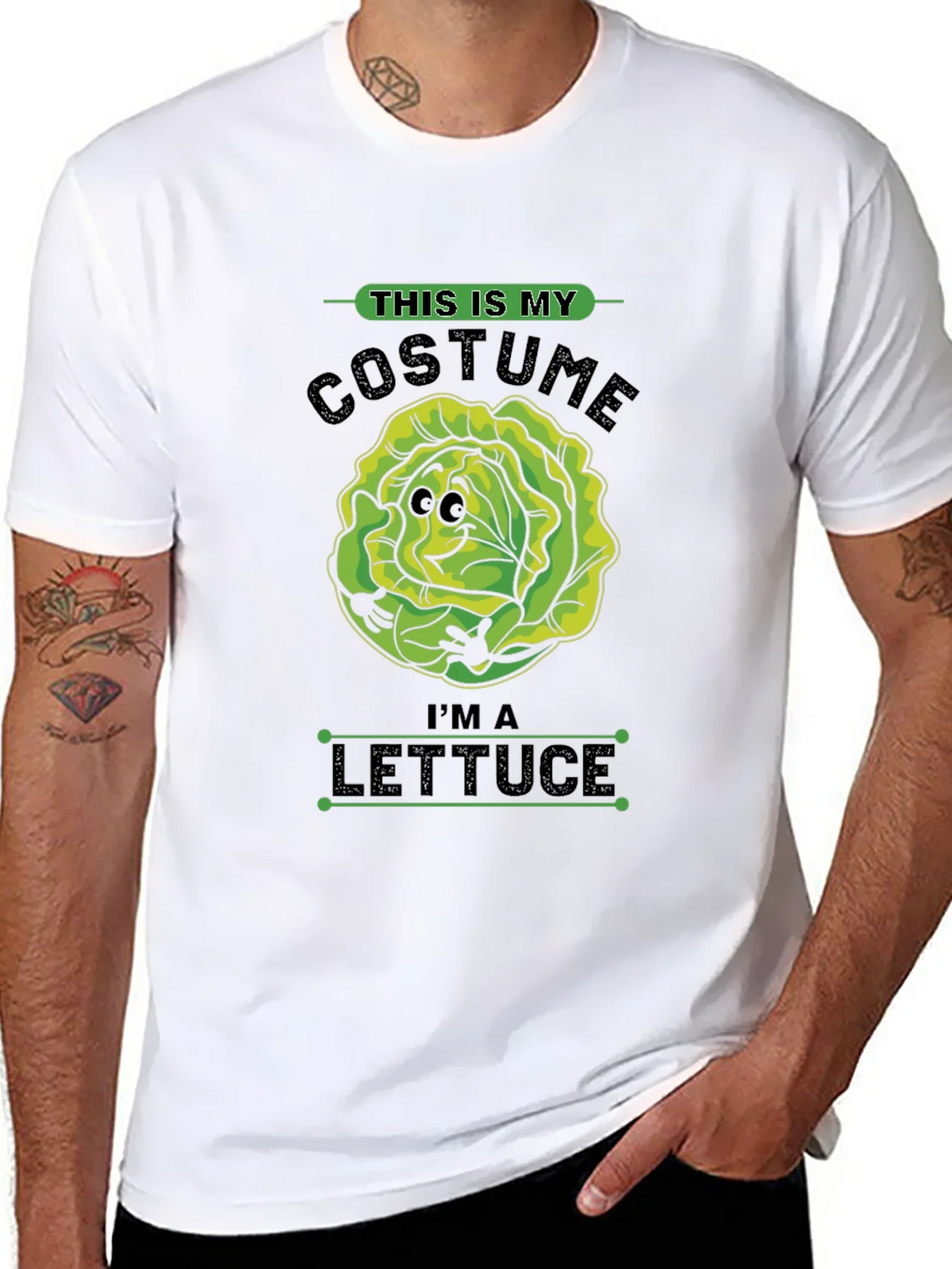 Lettuce Costume T-Shirt - Halloween Funny Tee product image 4