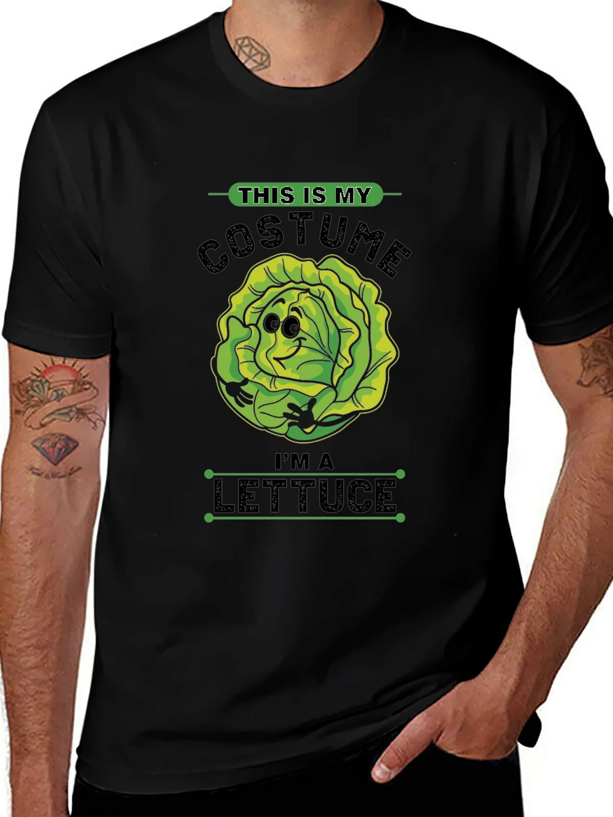 Lettuce Costume T-Shirt - Halloween Funny Tee product image 1