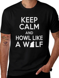 Keep Calm and Howl Like a Wolf T-Shirt product image 1