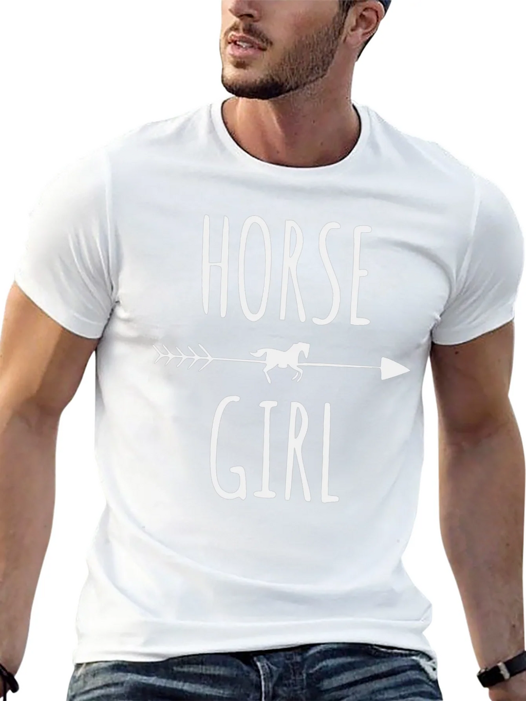 Horse Girl Arrow Graphic T-Shirt product image 5