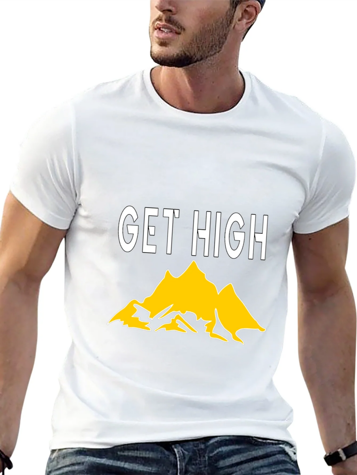 Get High Mountain Graphic Tee - Black product image 5
