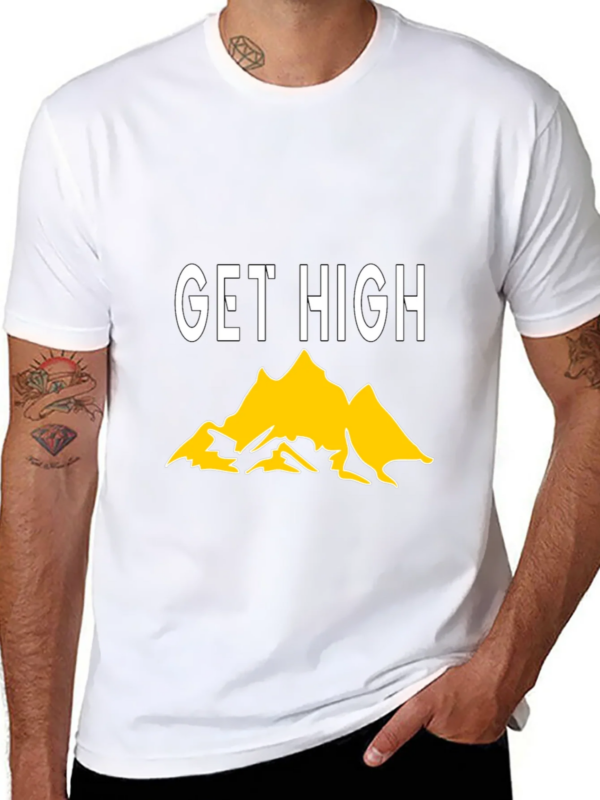 Get High Mountain Graphic Tee - Black product image 2