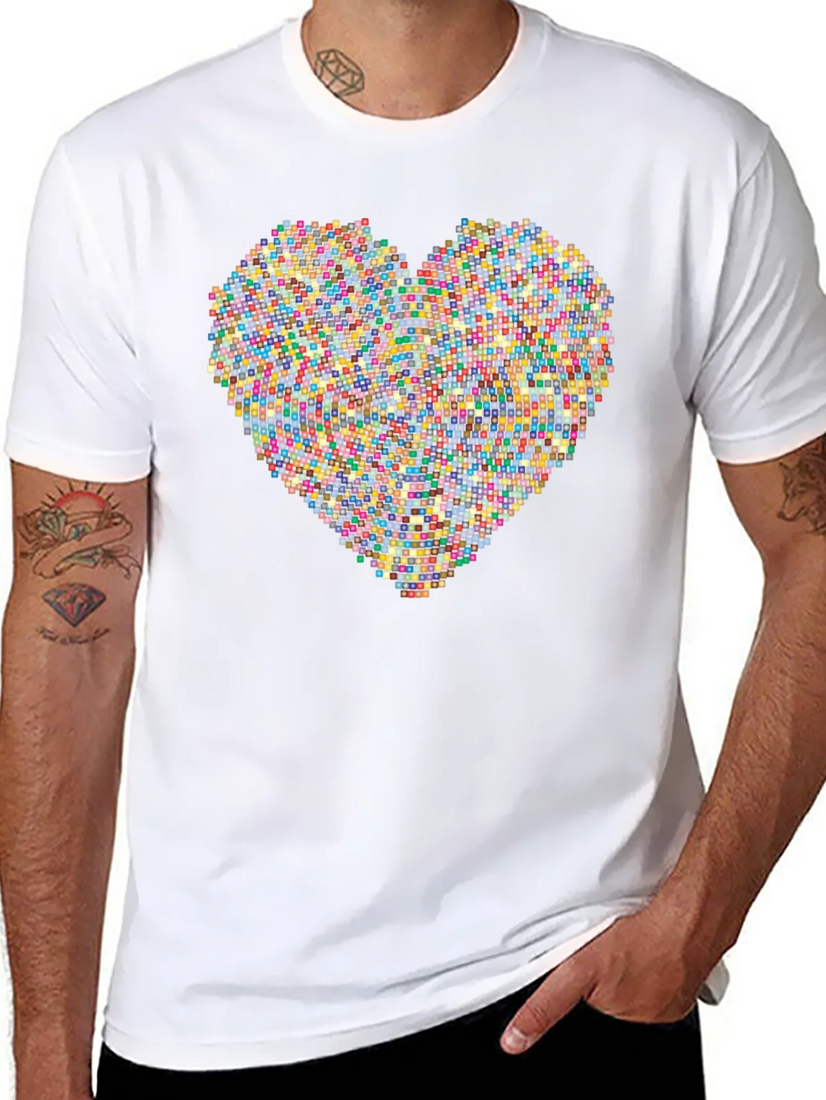 Pixel Heart Graphic Tee - Modern Love product image 5