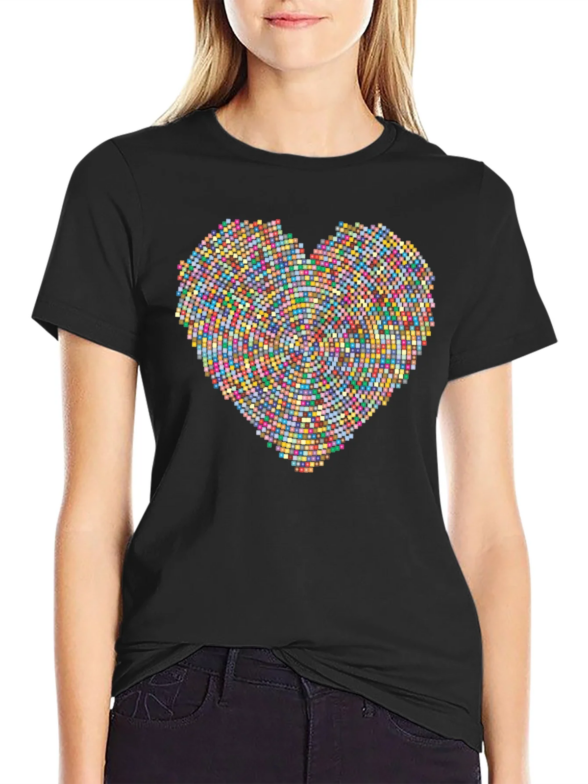 Pixel Heart Graphic Tee - Modern Love product image 2