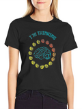 Im Thinking Brain Graphic T-Shirt - Black product image 1