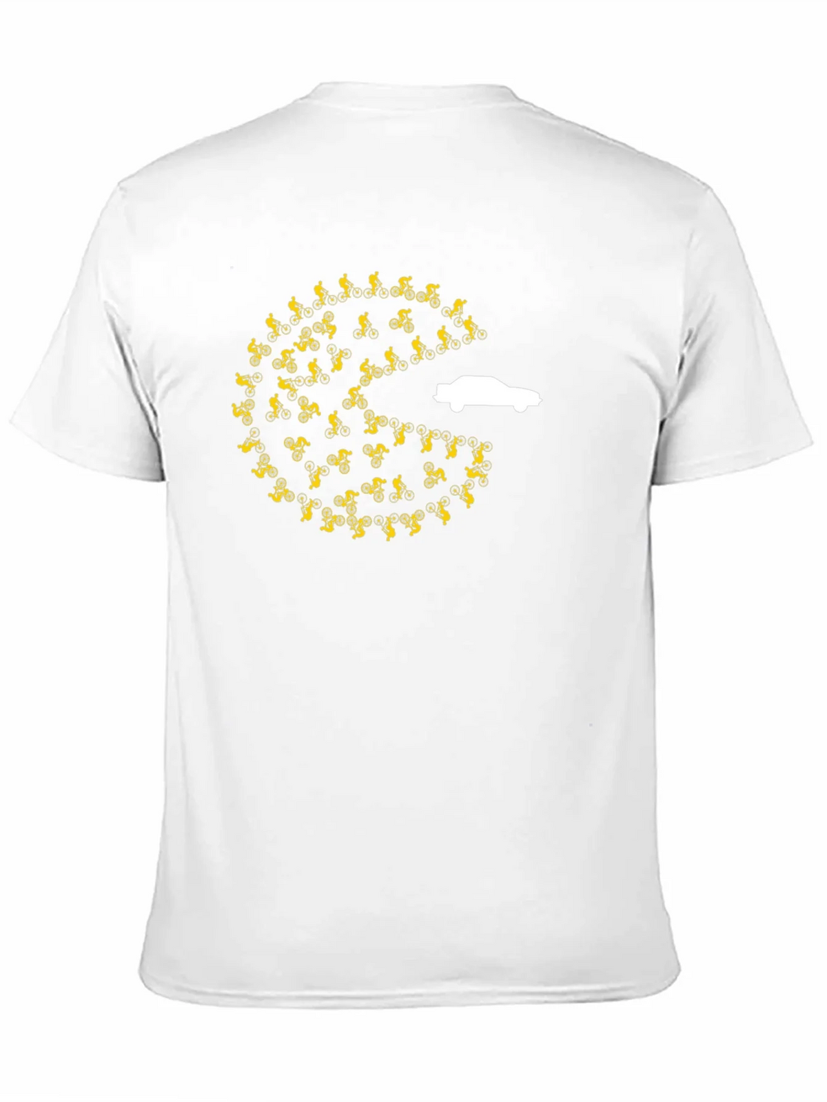 Pac-Man Car Chasing Cyclists Graphic T-Shirt product image 5