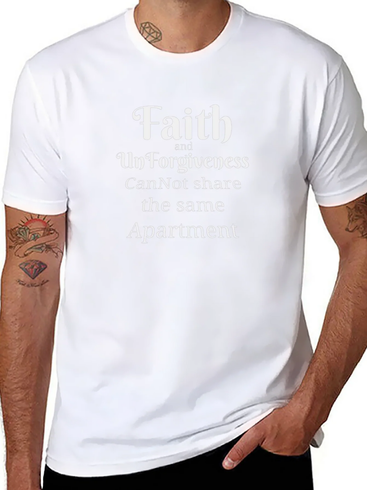 Faith & Forgiveness Graphic T-Shirt - Inspirational Design product image 3