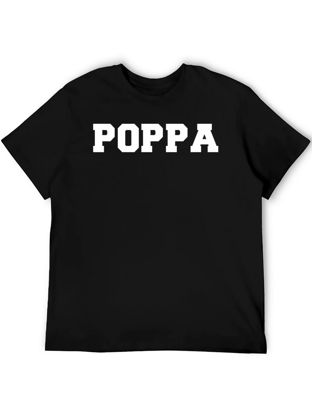 POPA Graphic Tee - Solid Black Cotton Blend product image 3