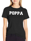 POPA Graphic Tee - Solid Black Cotton Blend product image 1