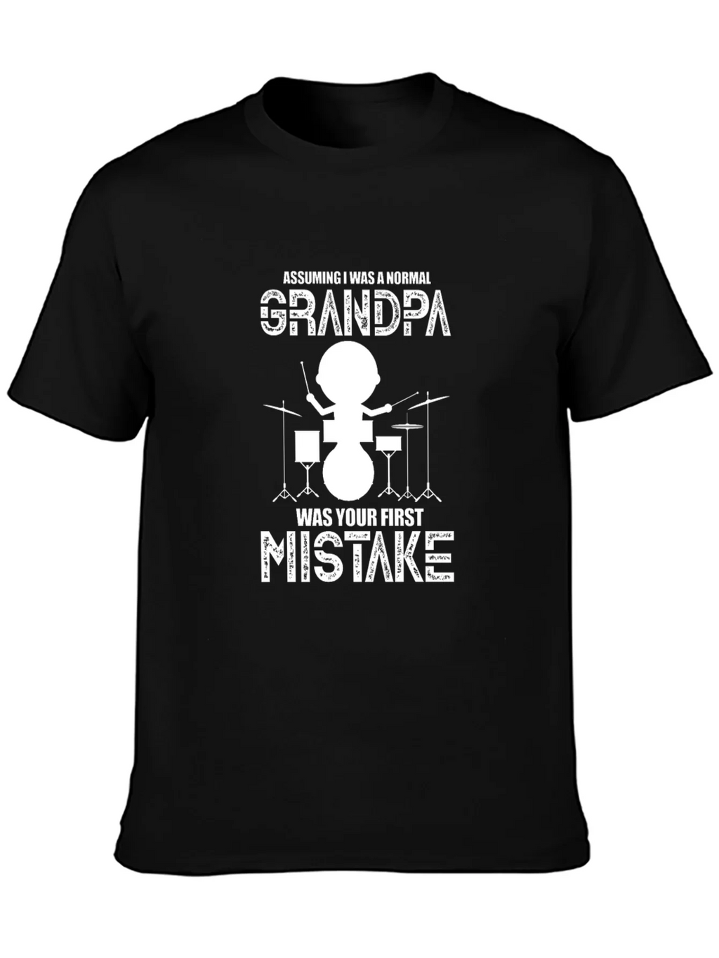 Grandpa Drummer Graphic Tee product image 3
