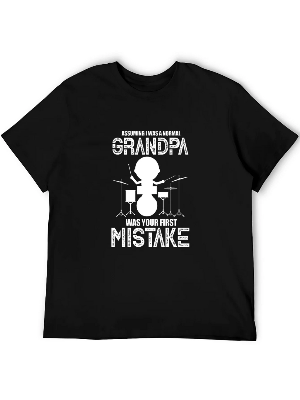 Grandpa Drummer Graphic Tee product image 5