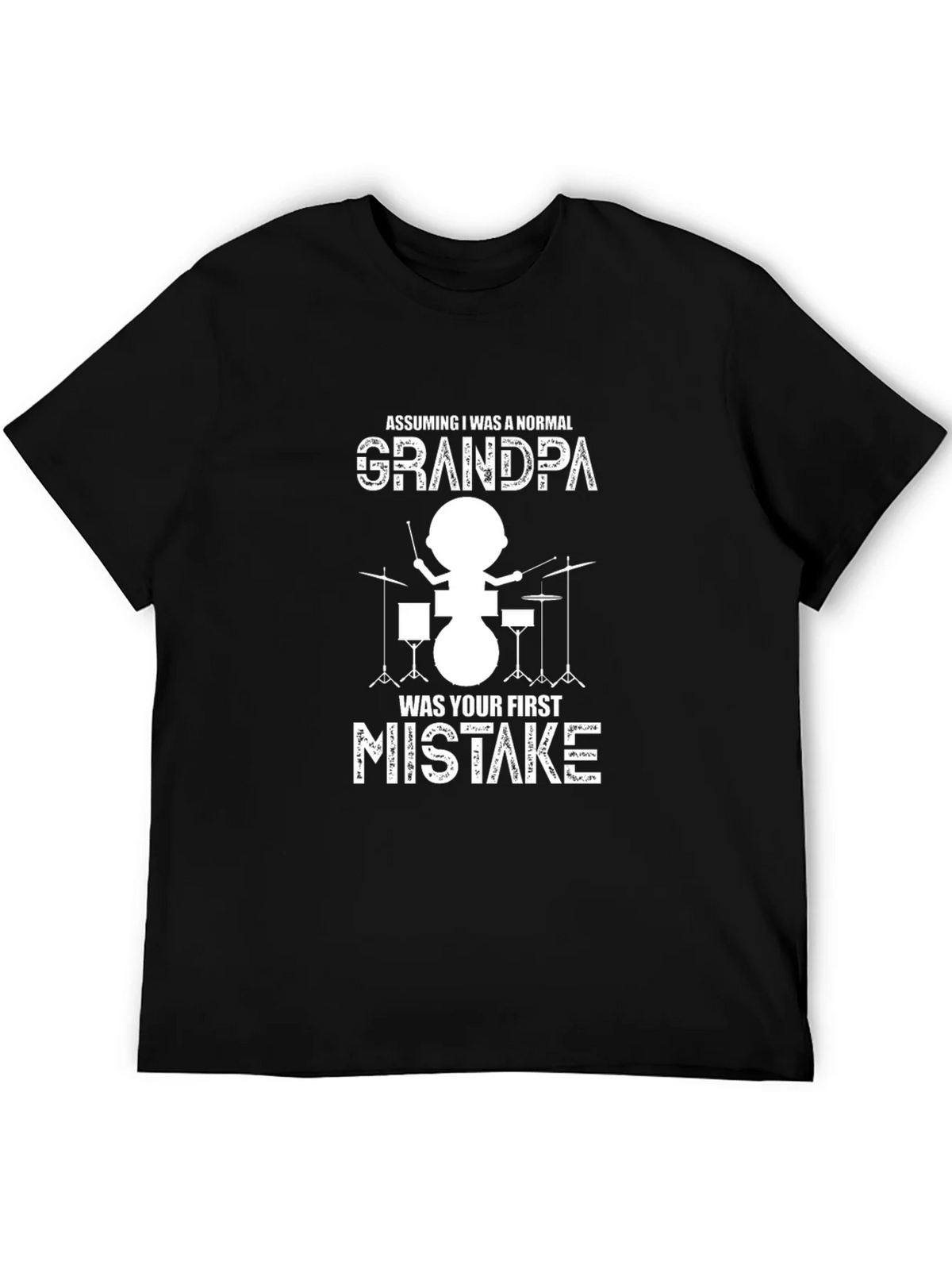 Grandpa Drummer Graphic Tee product image 5