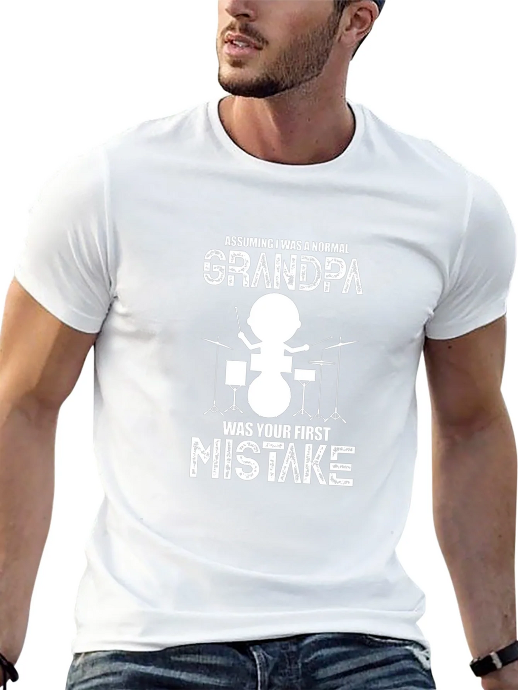 Grandpa Drummer Graphic Tee product image 11