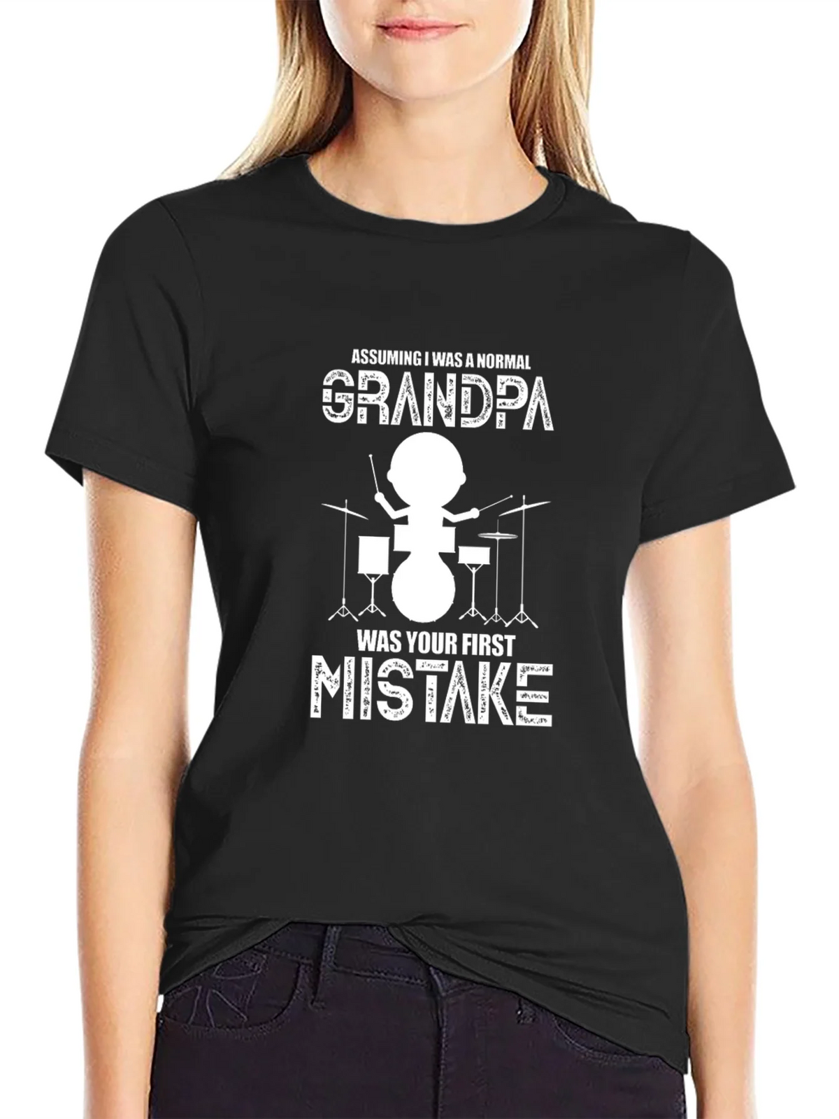 Grandpa Drummer Graphic Tee product image 2