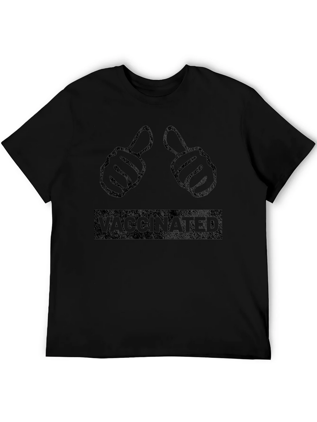 Vaccinated Thumbs Up Graphic T-Shirt product image 5