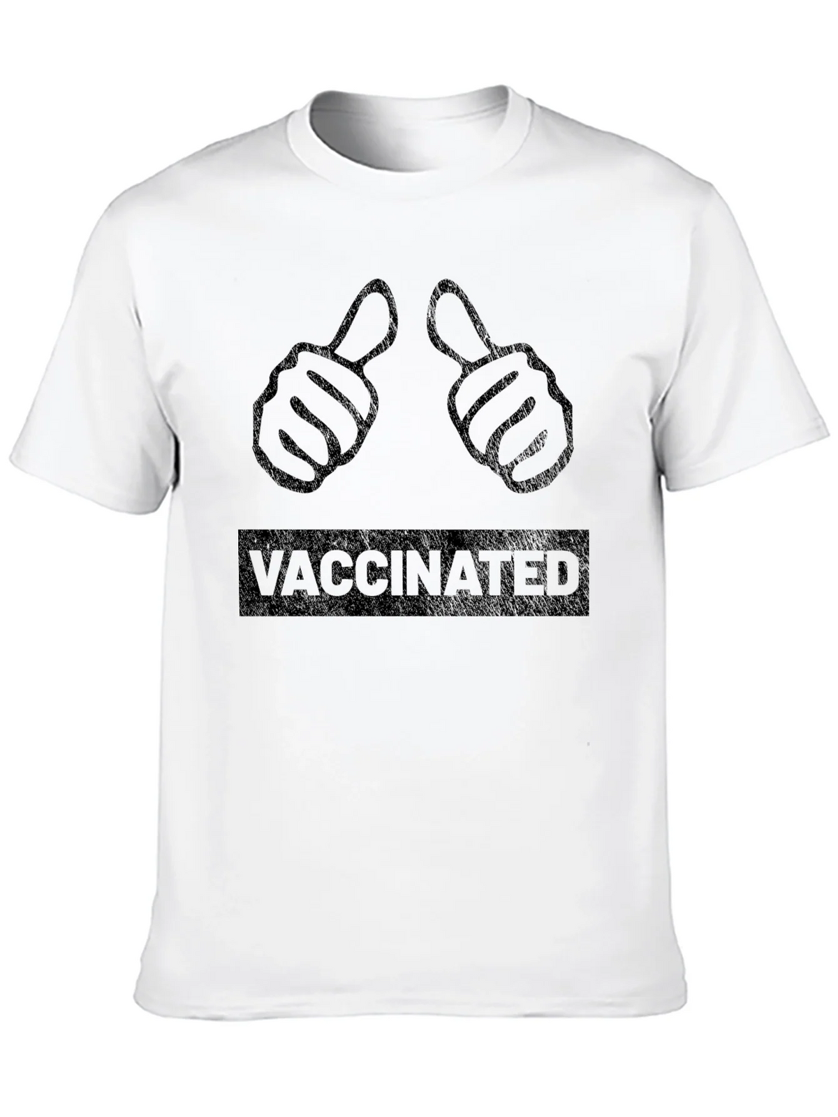 Vaccinated Thumbs Up Graphic T-Shirt product image 9
