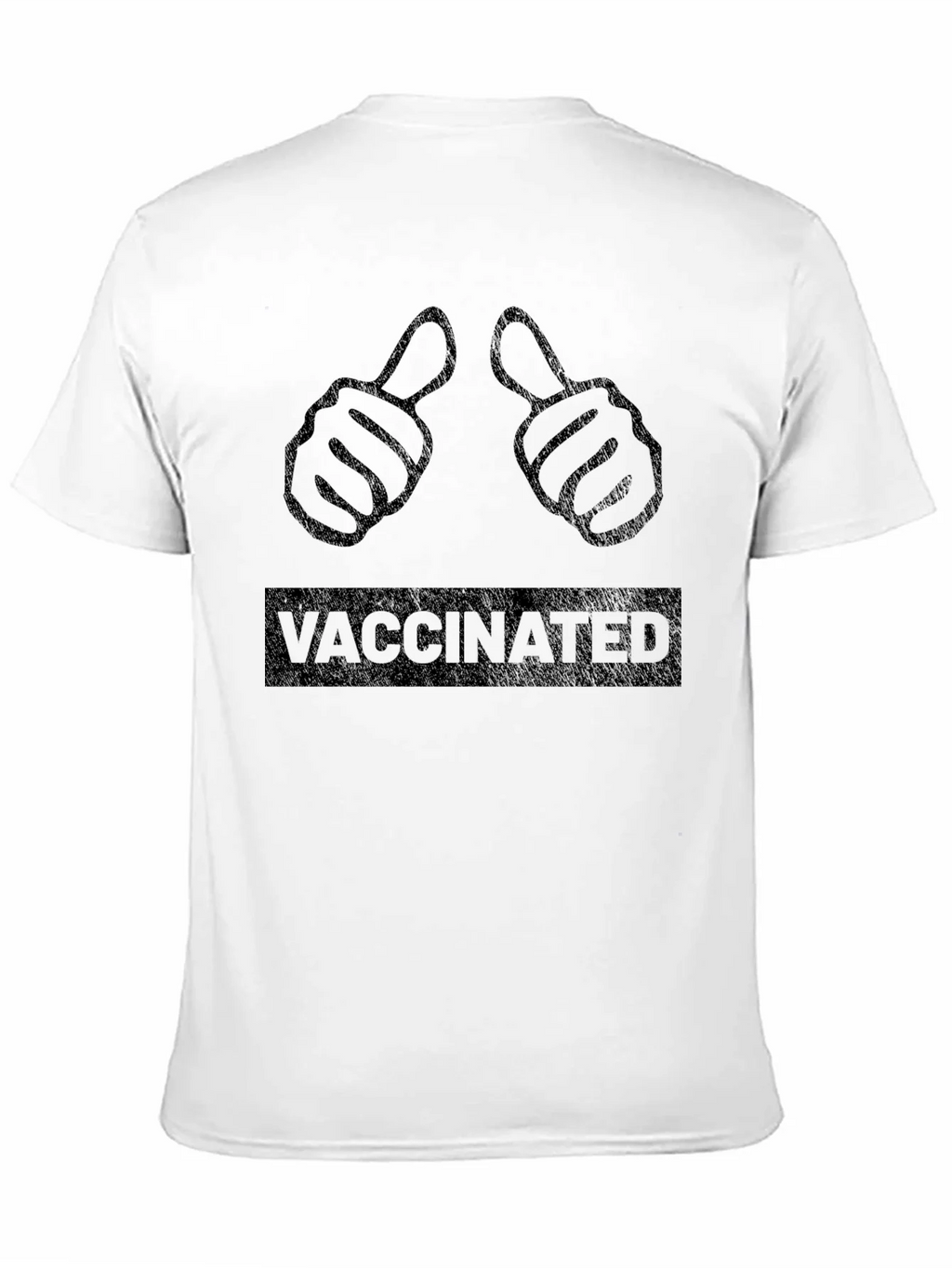 Vaccinated Thumbs Up Graphic T-Shirt product image 10