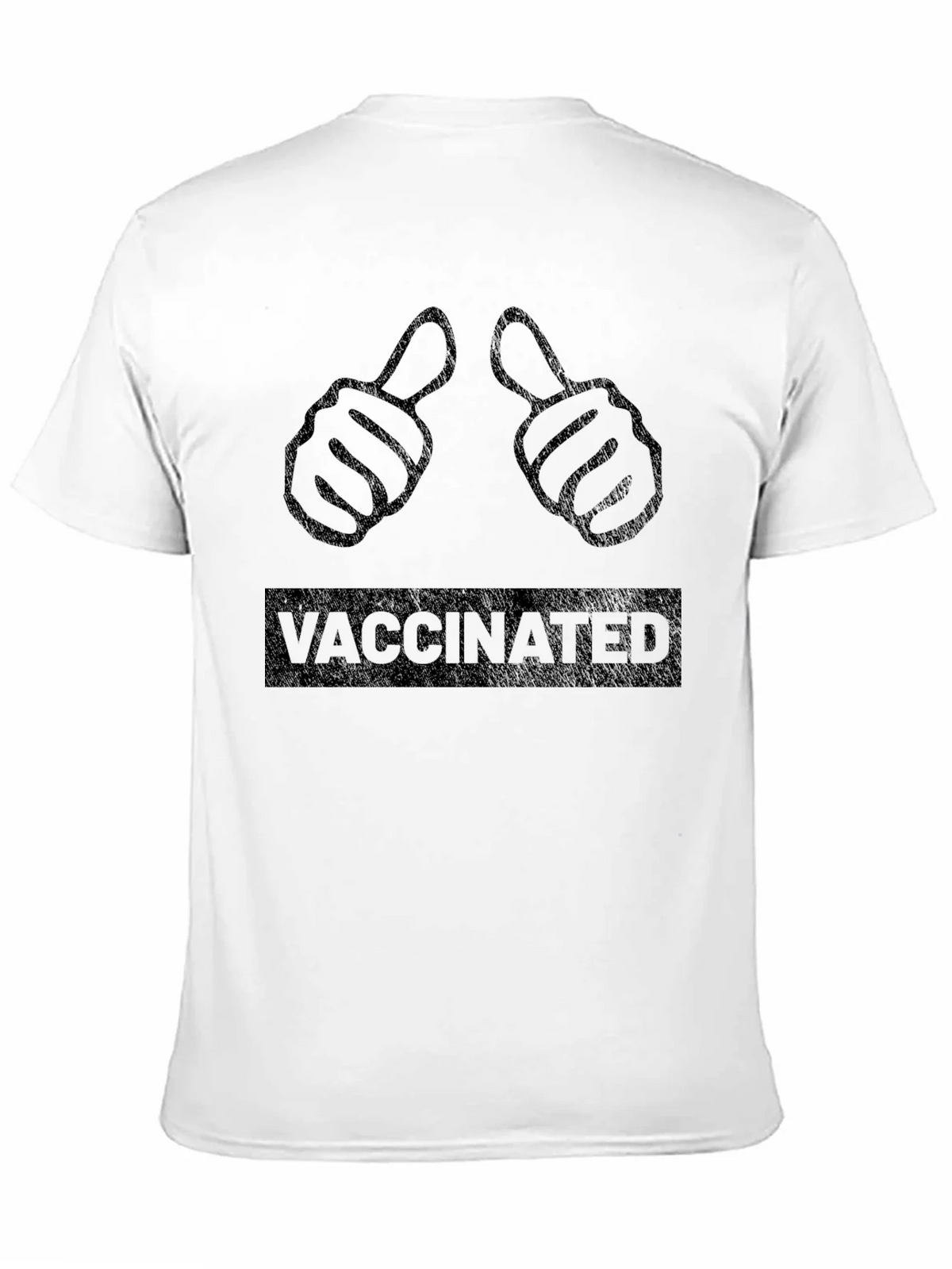 Vaccinated Thumbs Up Graphic T-Shirt product image 10