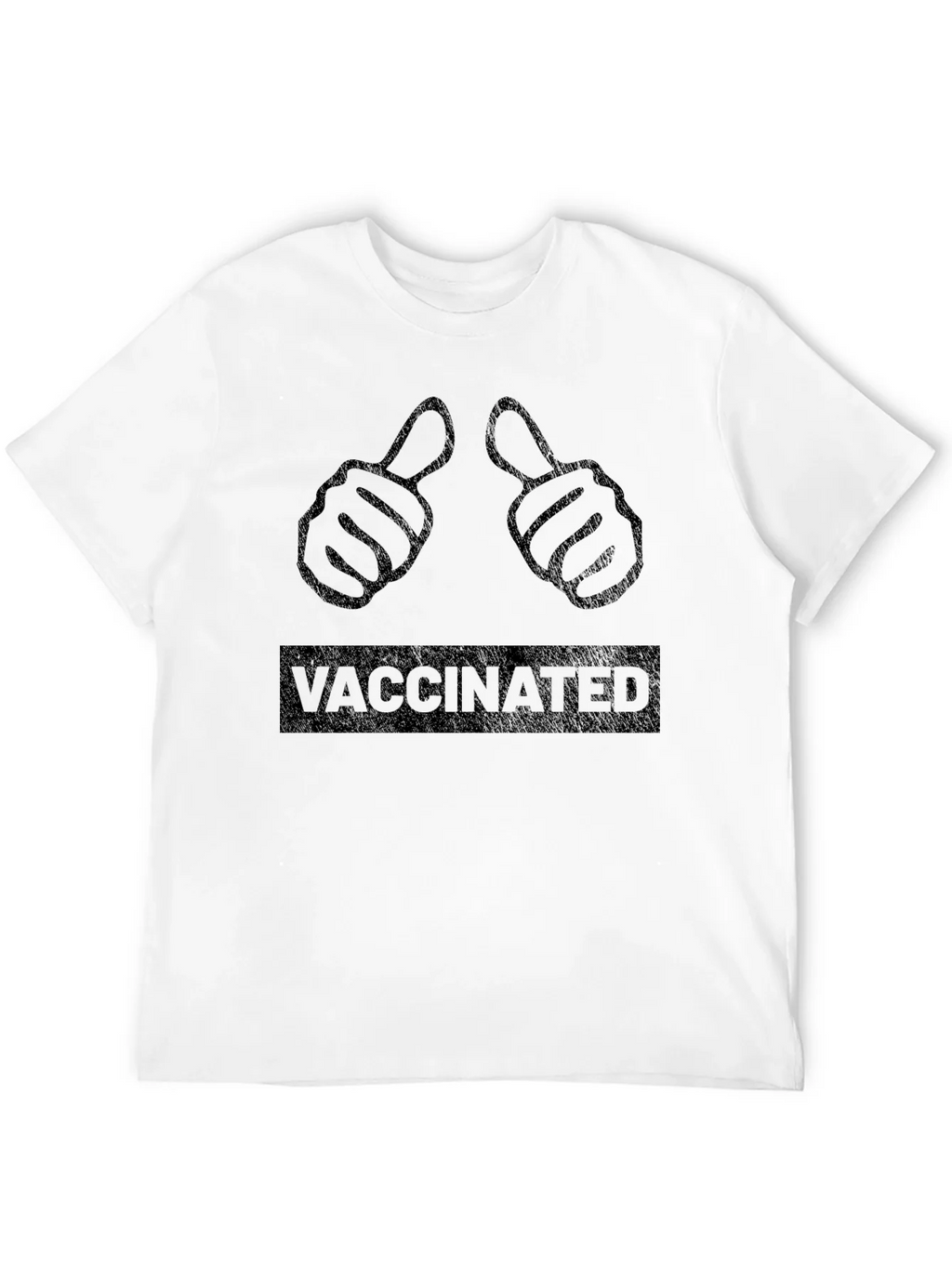Vaccinated Thumbs Up Graphic T-Shirt product image 11