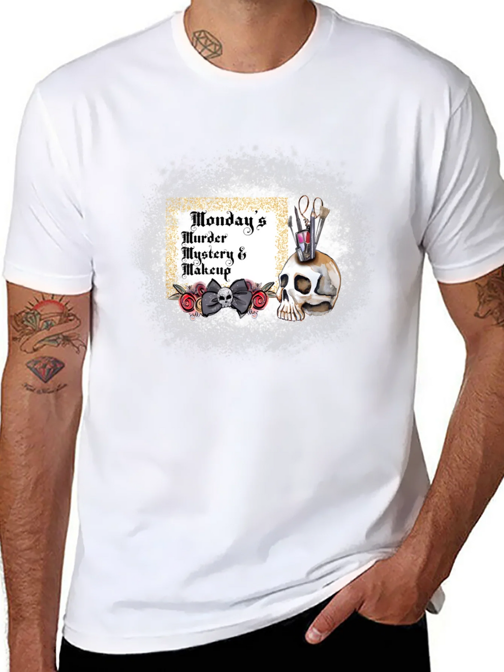 Mondays Murder Mystery & Makeup T-Shirt product image 4