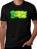 Nature-Inspired Graphic Black T-Shirt product image 1