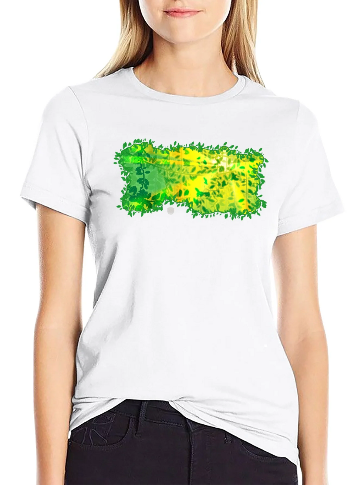 Nature-Inspired Graphic Black T-Shirt product image 5