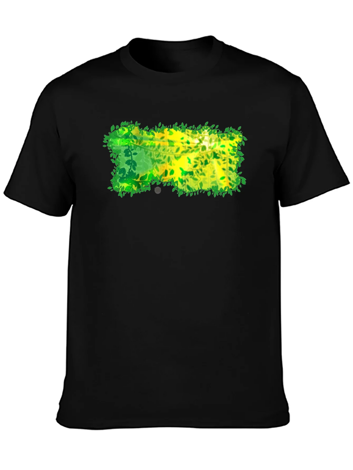 Nature-Inspired Graphic Black T-Shirt product image 2