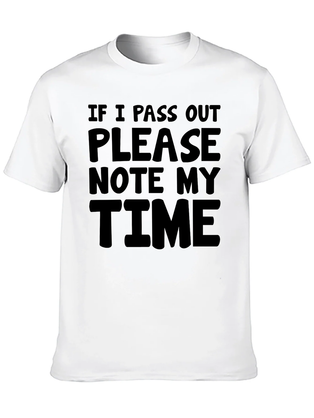 Funny Note My Time Black Graphic Tee product image 3