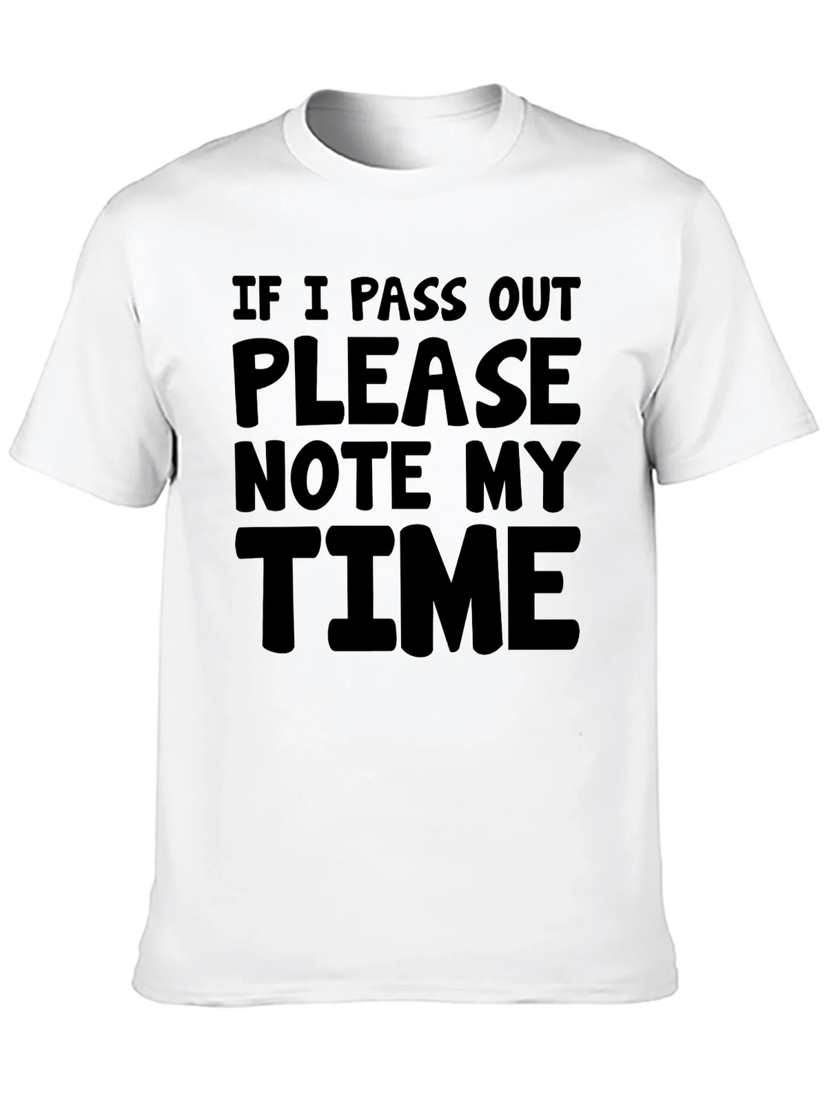 Funny Note My Time Black Graphic Tee product image 3