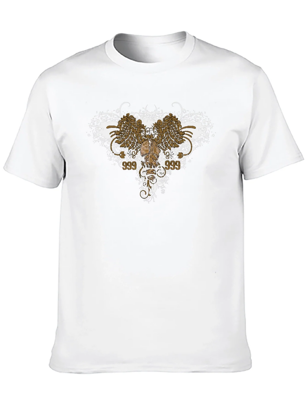 Edgy Graphic Tee: Wings & Skull Design product image 4
