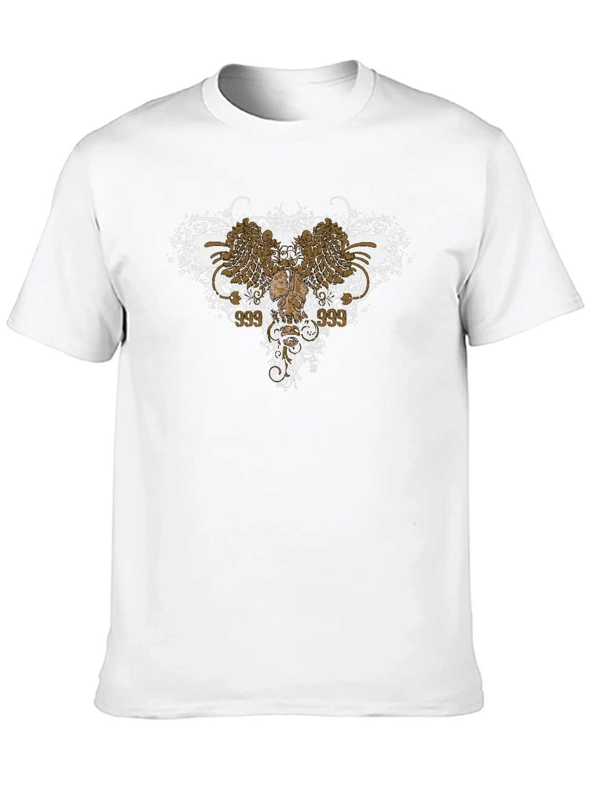 Edgy Graphic Tee: Wings & Skull Design product image 4