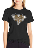 Edgy Graphic Tee: Wings & Skull Design product image 1