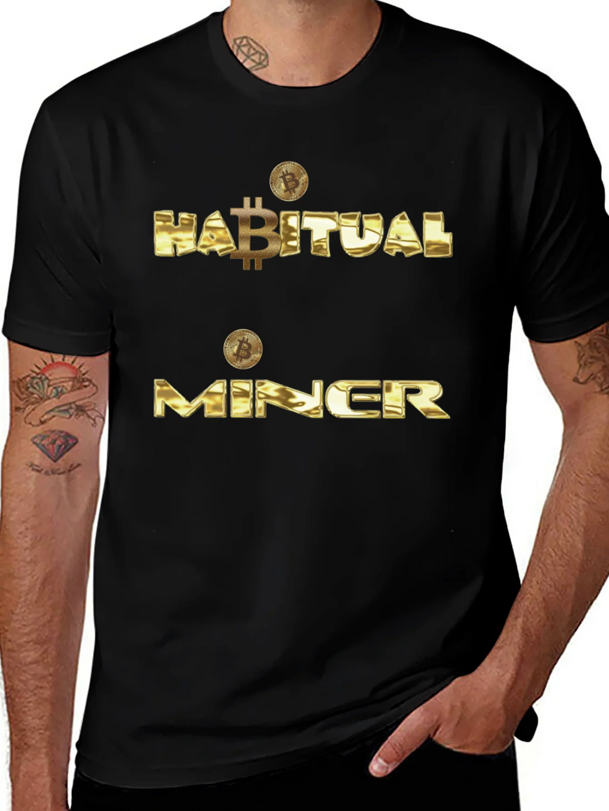 Habitual Miner Black T-Shirt product image 1