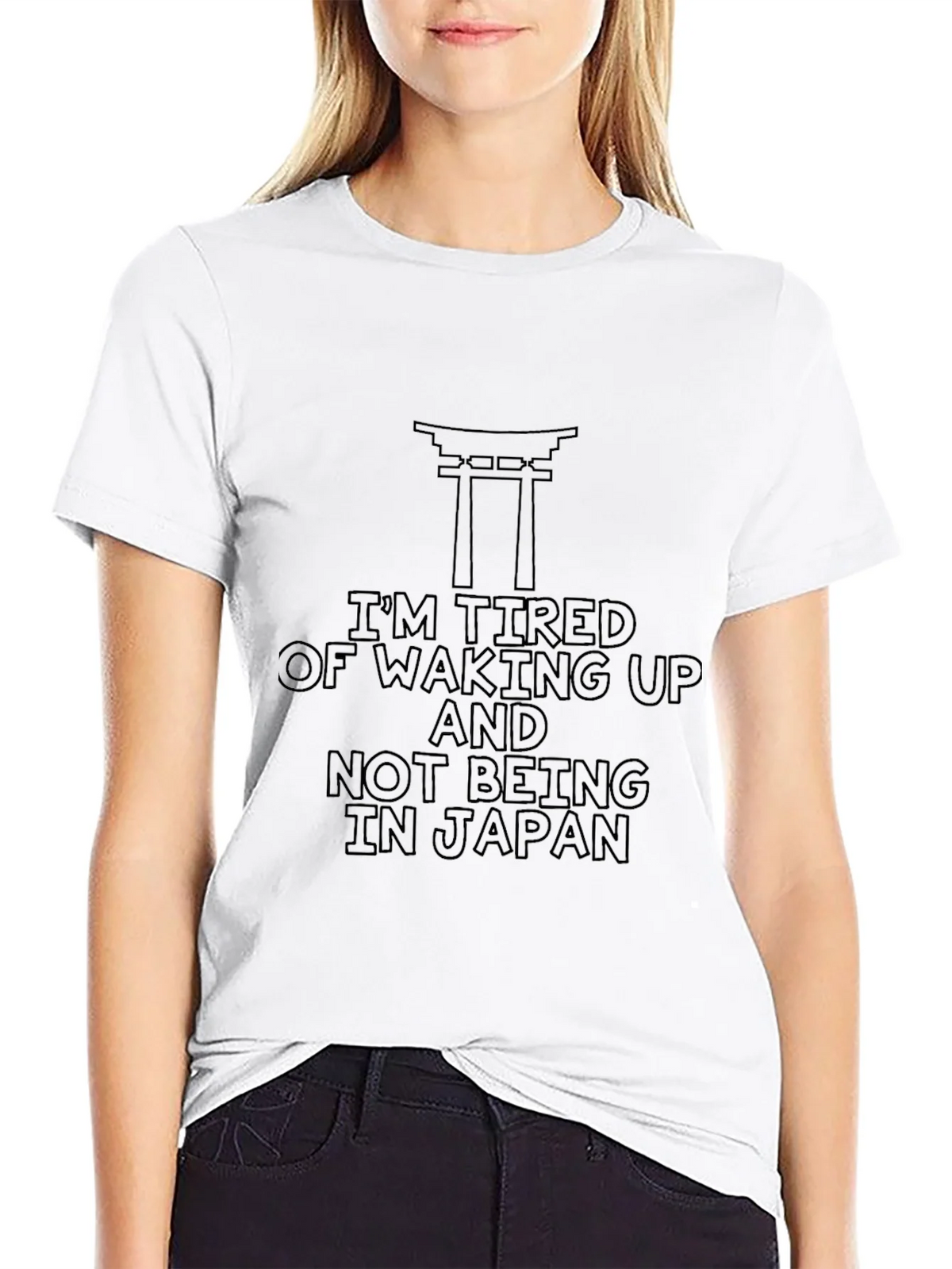 Tired of Japan Graphic Tee - Unisex Cotton T-Shirt product image 2