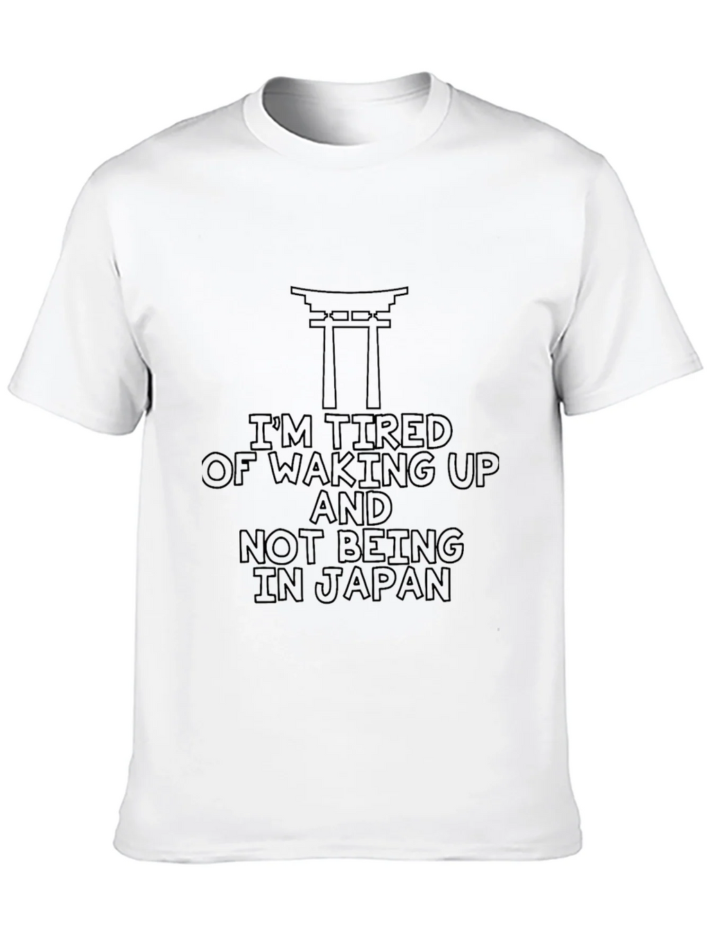 Tired of Japan Graphic Tee - Unisex Cotton T-Shirt product image 3