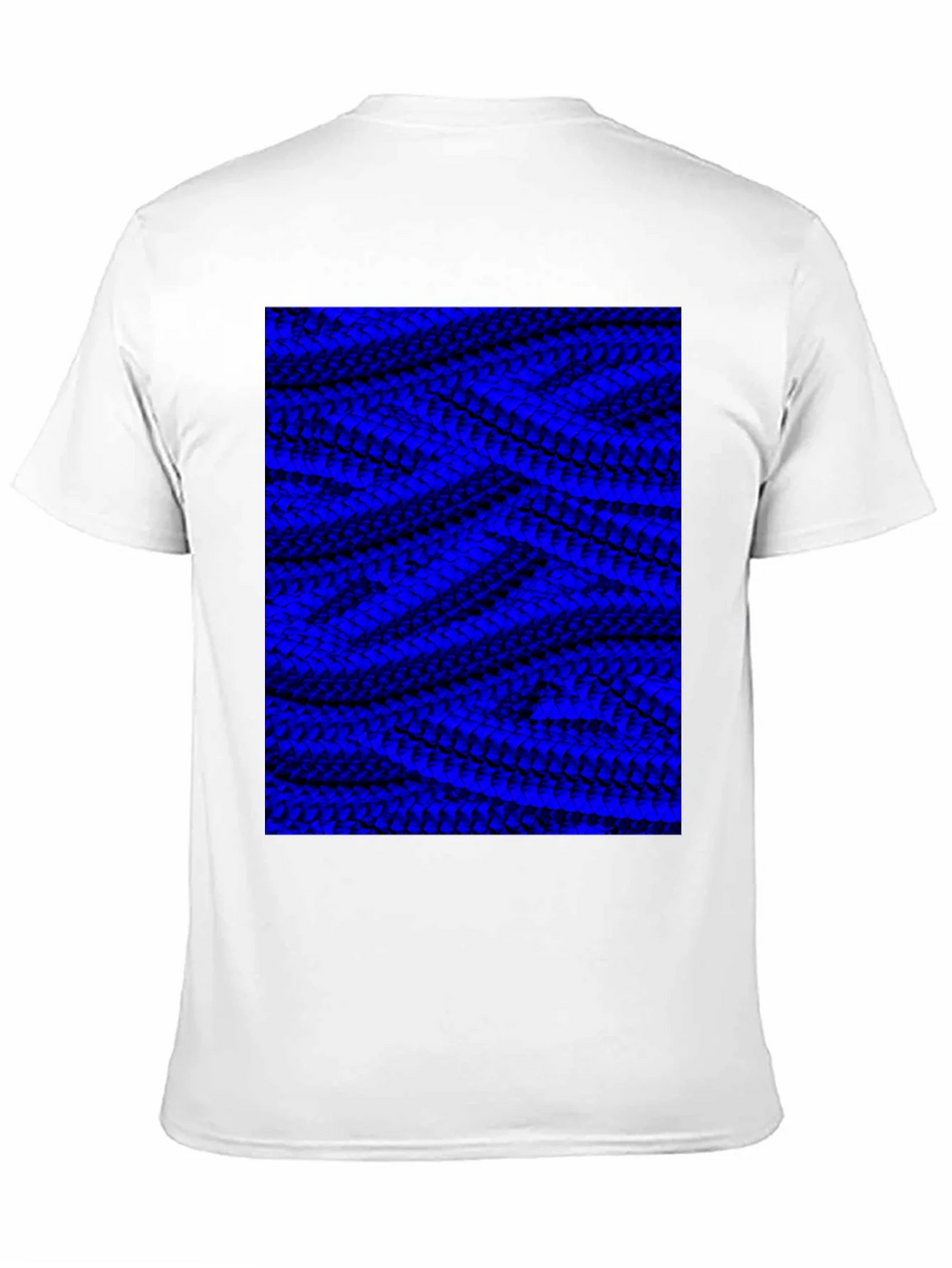 Abstract Blue Pattern Graphic Tee product image 1