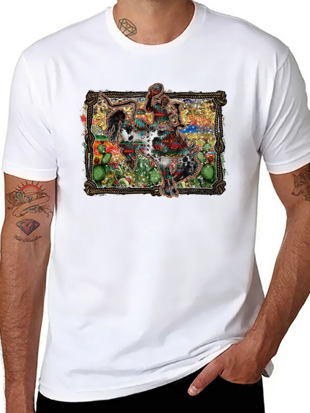 Cowboy Rodeo Graphic T-Shirt product image 5