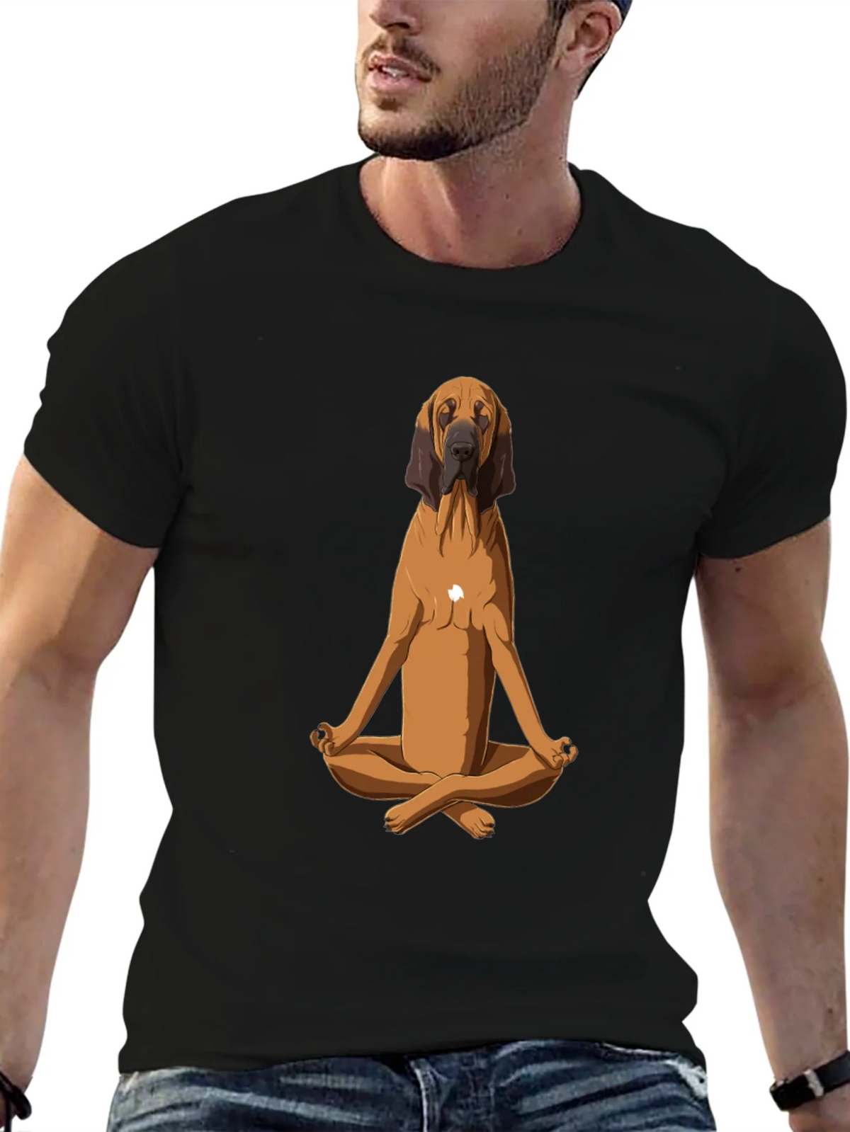 Meditating Dog Graphic Tee product image 3