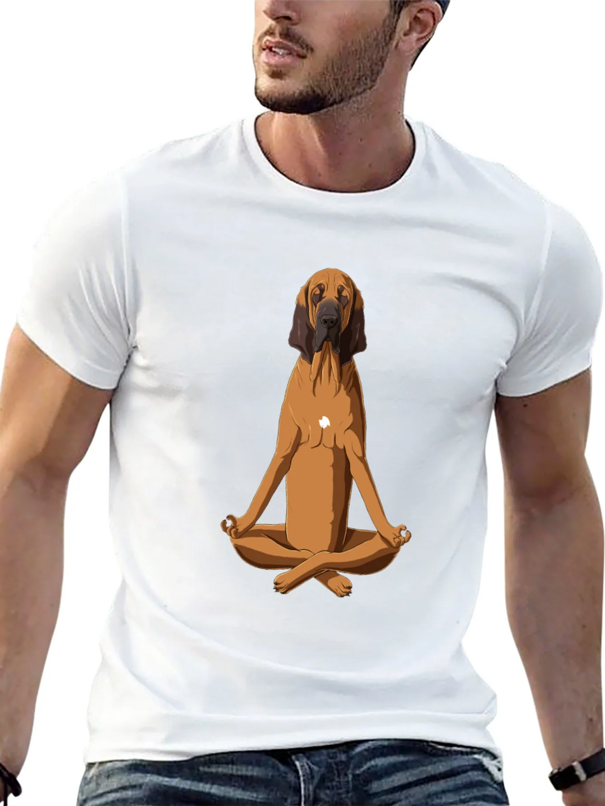 Meditating Dog Graphic Tee product image 4