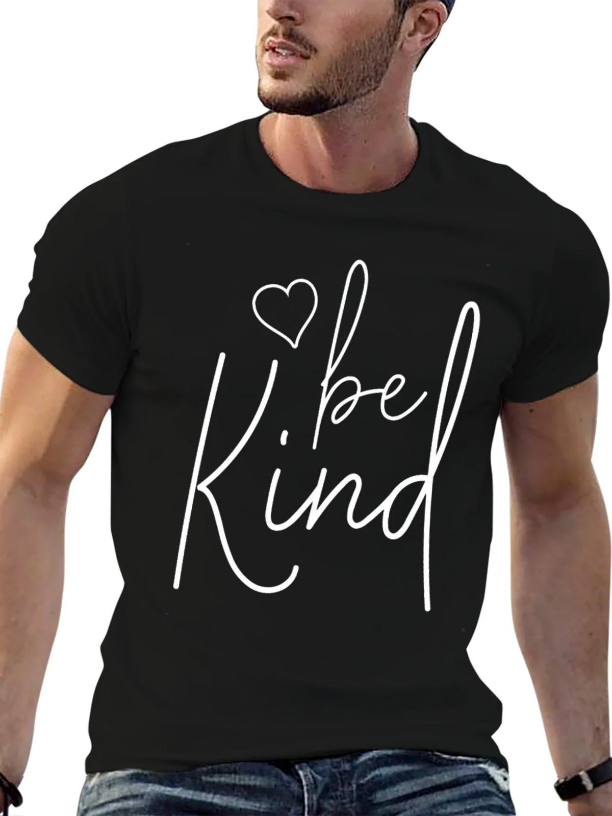 Be Kind Graphic Tee - Black Casual T-Shirt product image 6