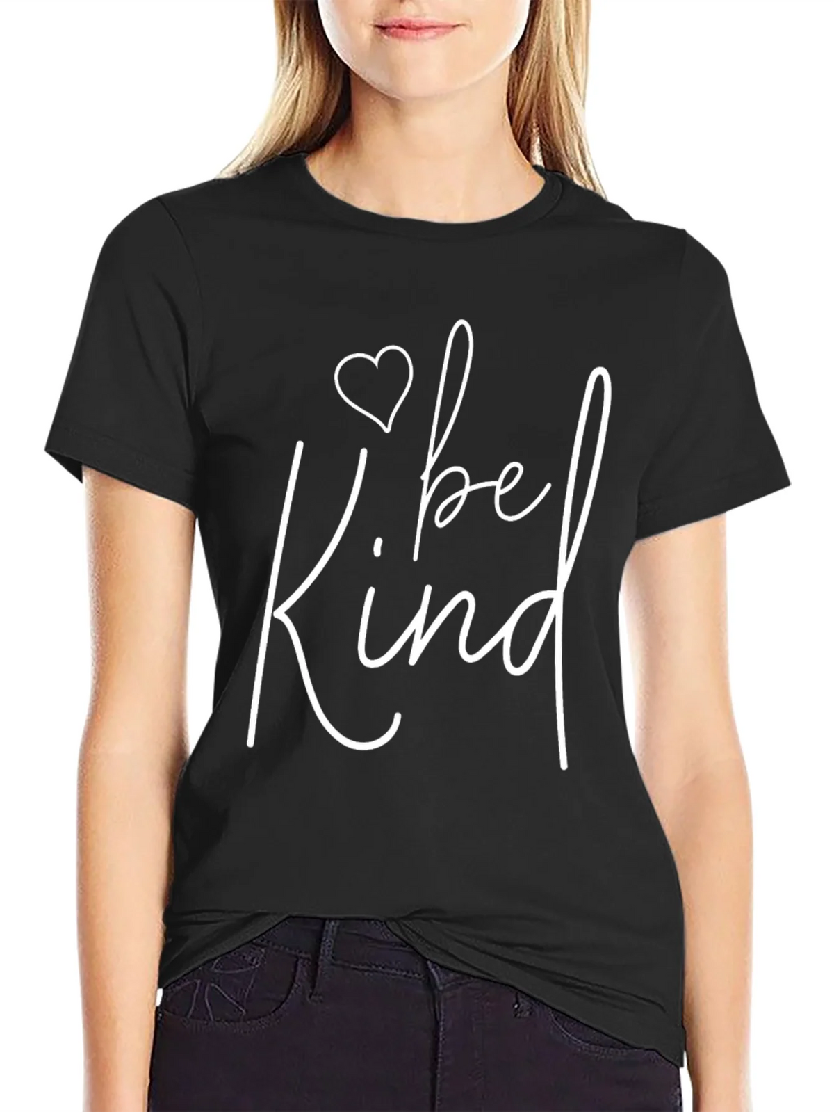 Be Kind Graphic Tee - Black Casual T-Shirt product image 2