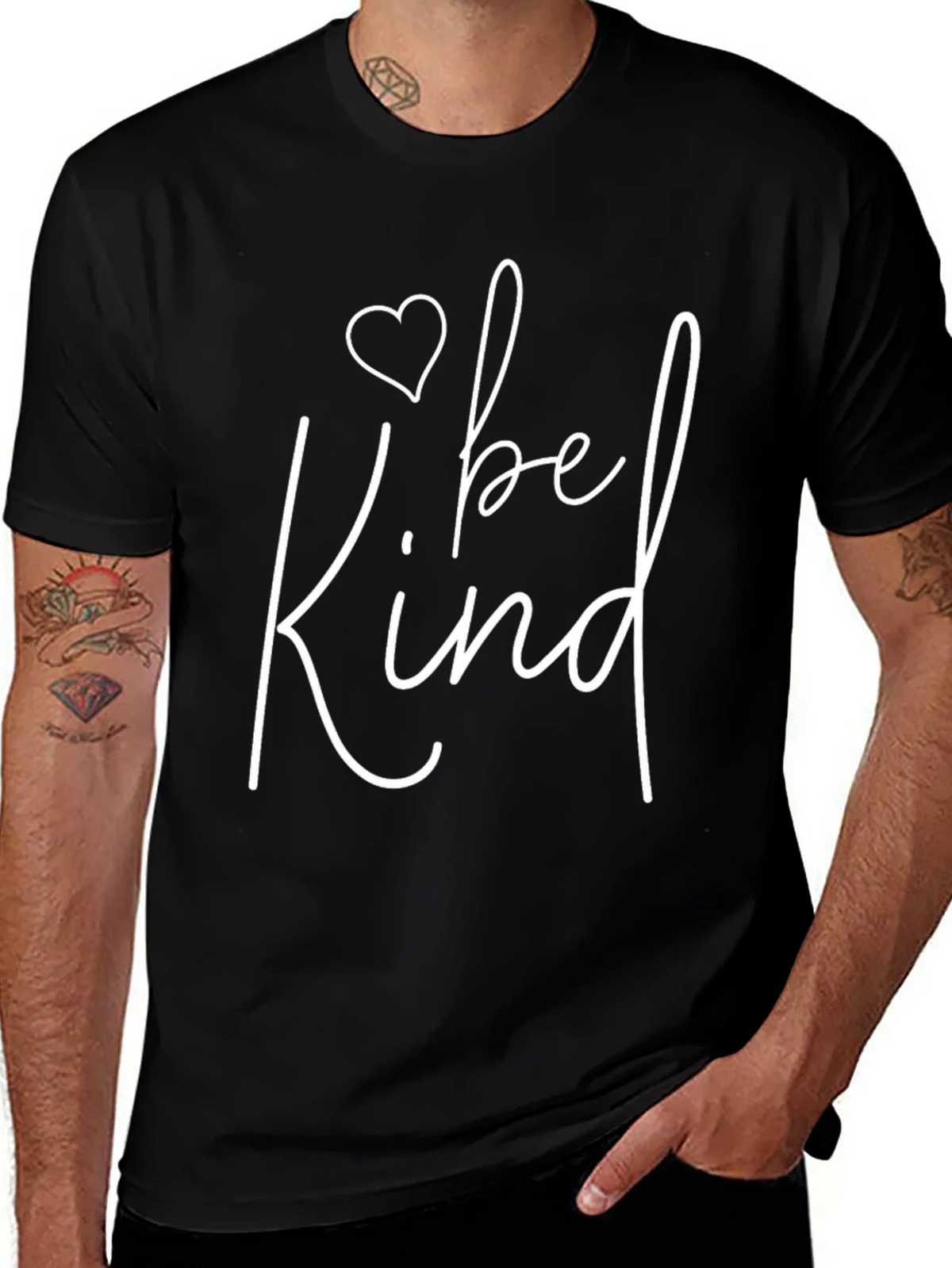 Be Kind Graphic Tee - Black Casual T-Shirt product image 1