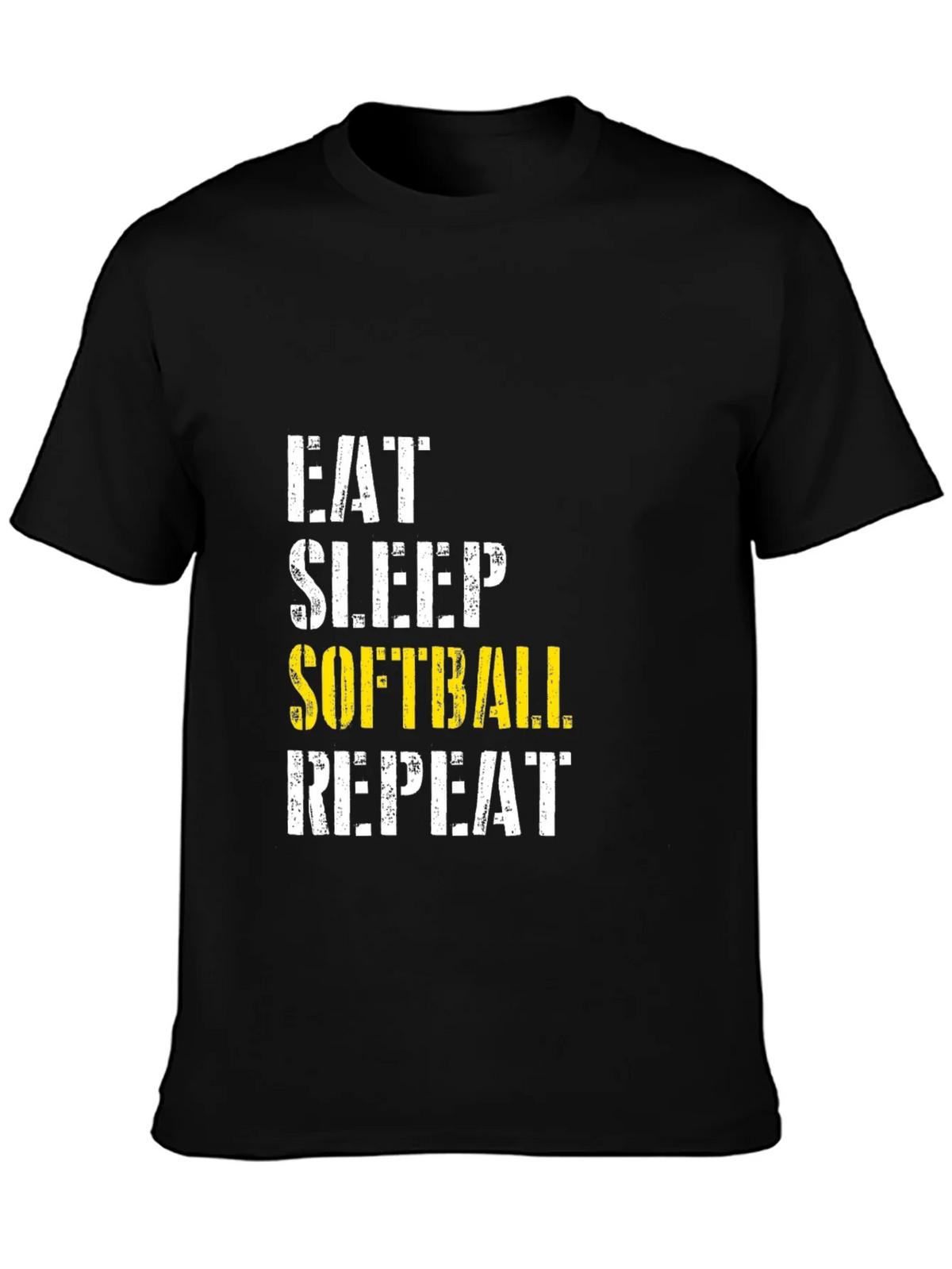 Eat Sleep Softball Repeat Graphic Tee product image 2
