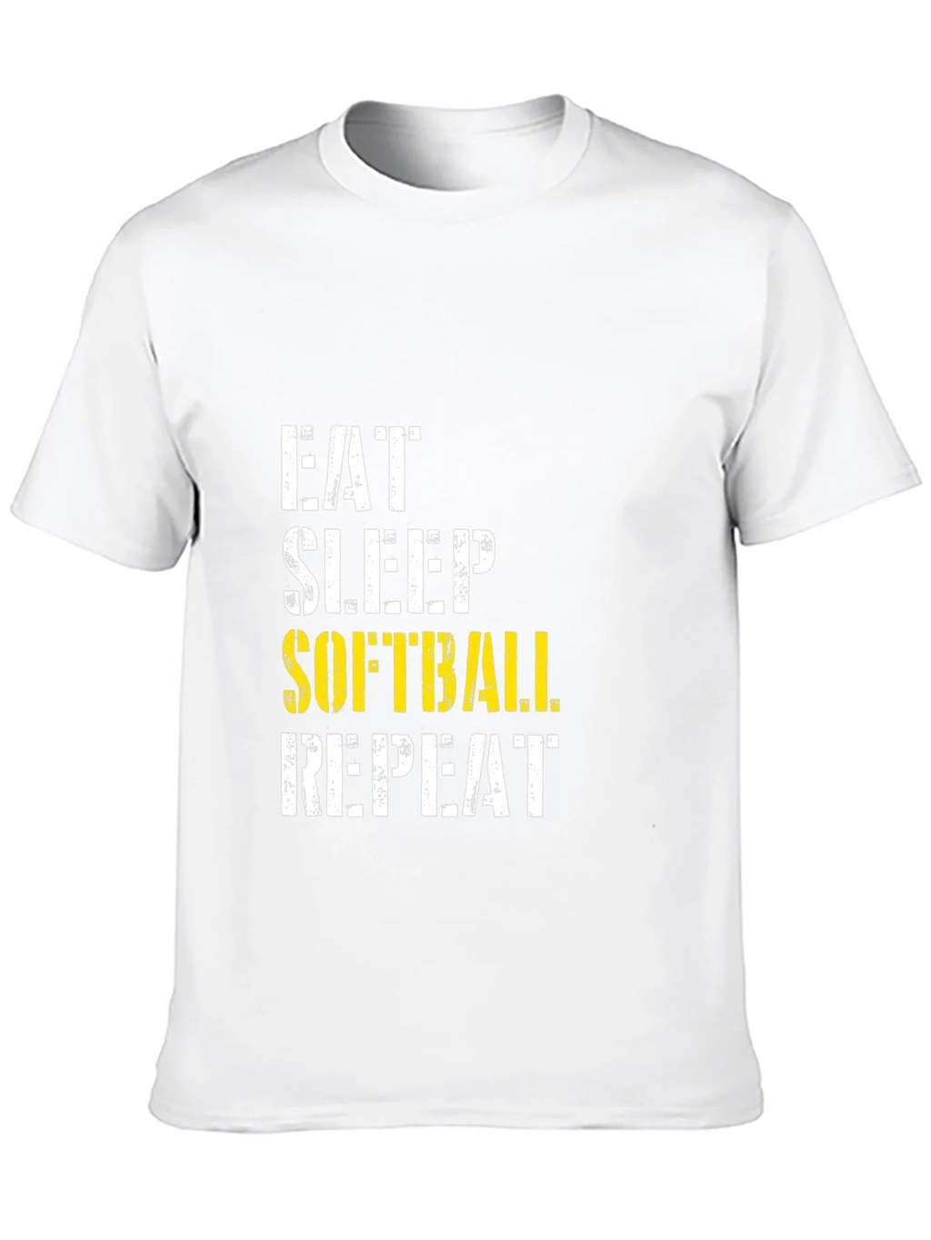 Eat Sleep Softball Repeat Graphic Tee product image 6