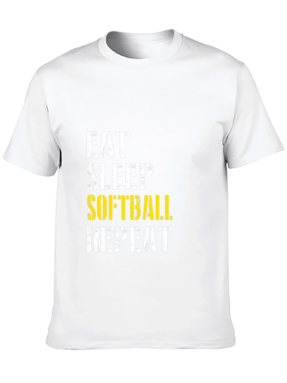 Eat Sleep Softball Repeat Graphic Tee product image 6