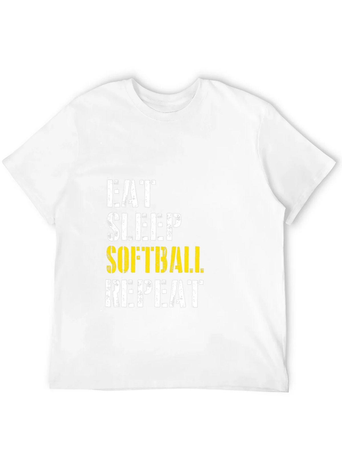 Eat Sleep Softball Repeat Graphic Tee product image 8
