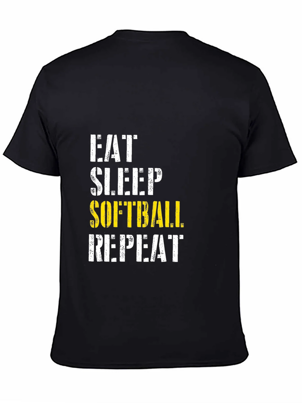 Eat Sleep Softball Repeat Graphic Tee product image 3